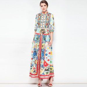 Runway Designer European Bohemian Puff Sleeve
